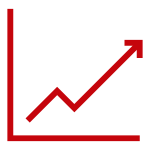 Artifact:  image of a graph pointing to upper right hand corner