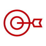 artifact: image of an arrow hitting a bullseye on a dart board.